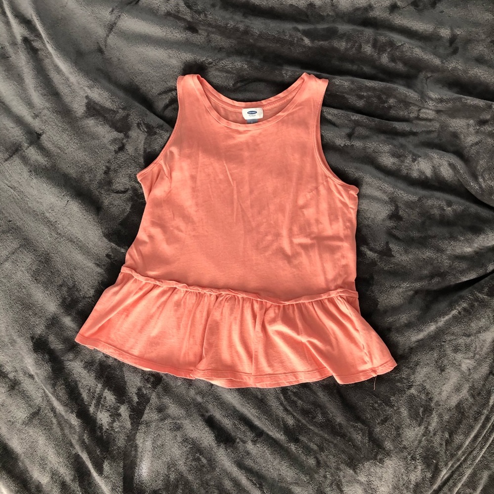 Ruffled Sleeve-less Tank Top